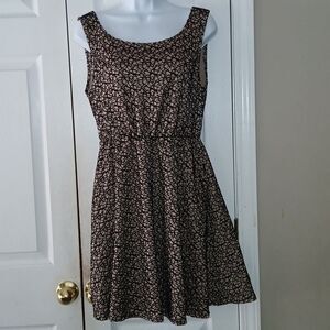 Live to be Spoiled black tan sleeveless bow accent dress Sz XL NWOT